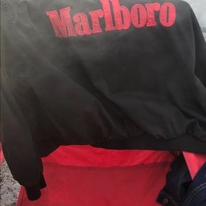 Marlboro Jacket Reversible Red and Black Medium